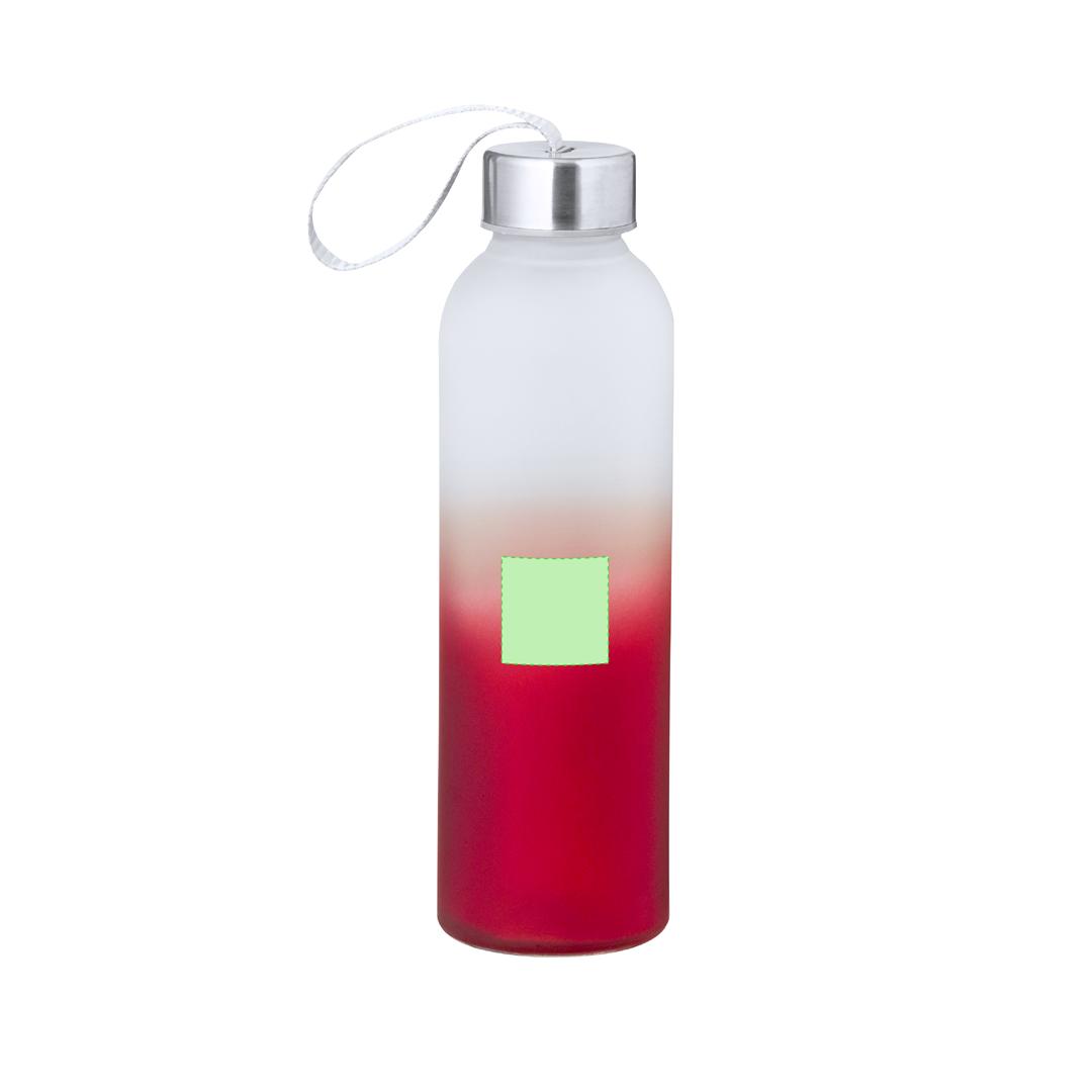 Bidón de cristal estilizado con acero inoxidable 500 ml
