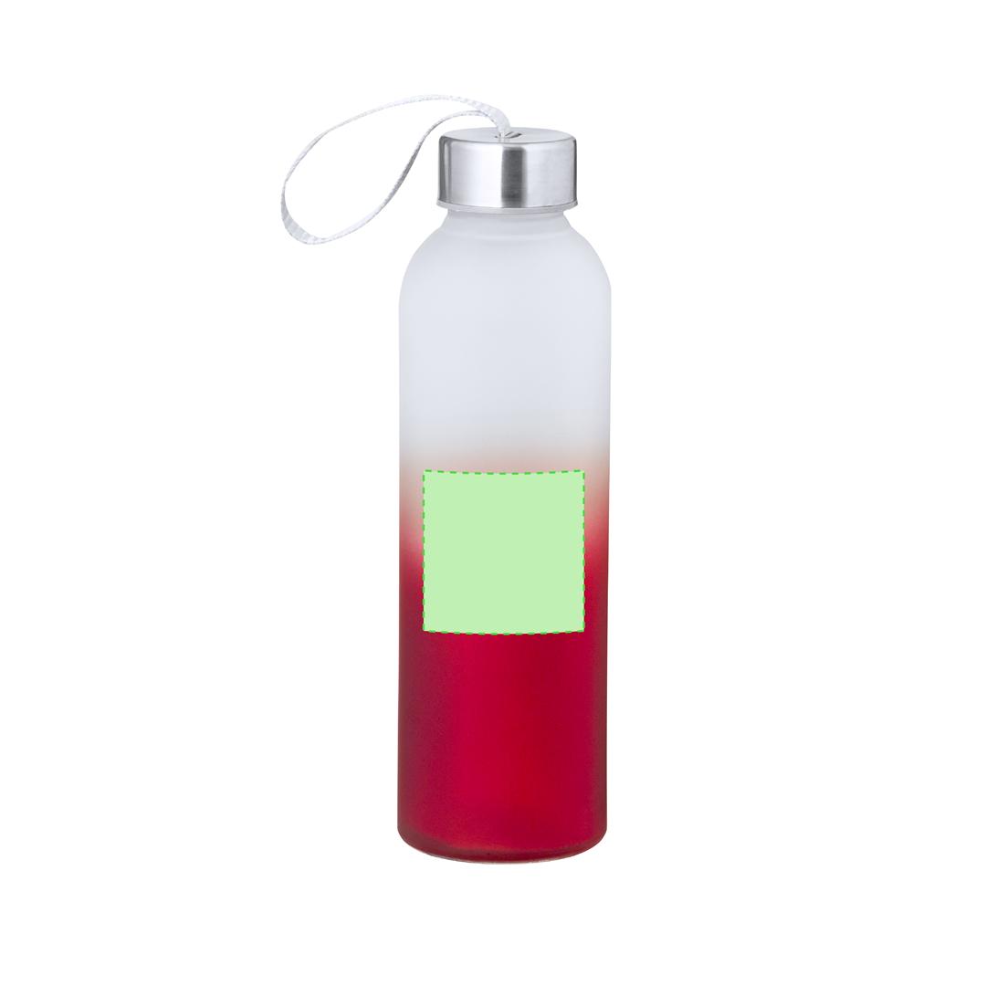 Bidón de cristal estilizado con acero inoxidable 500 ml