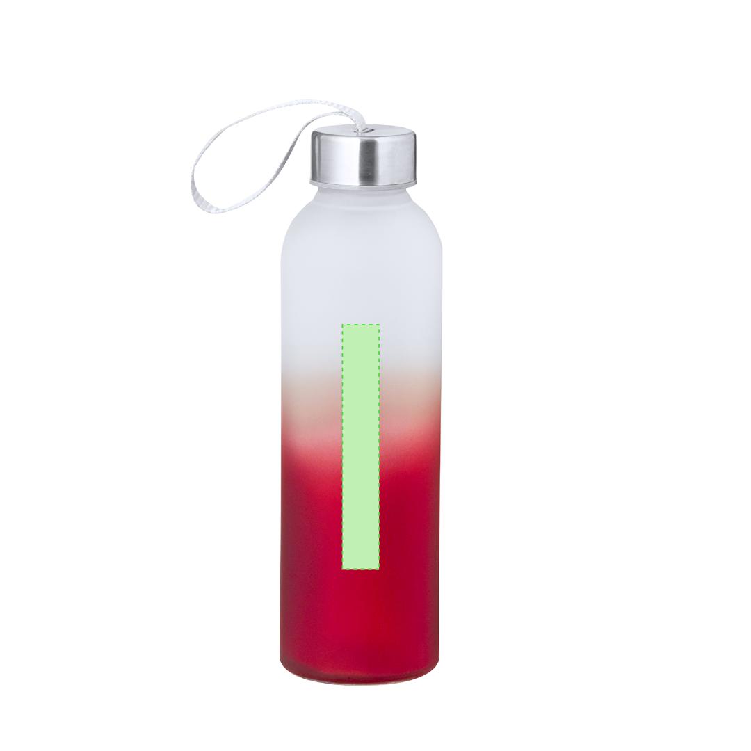 Bidón de cristal estilizado con acero inoxidable 500 ml