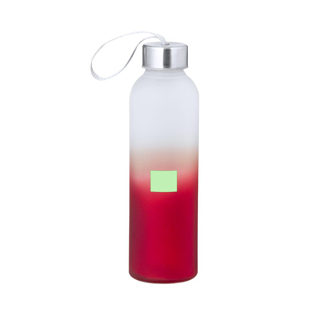 Bidón de cristal estilizado con acero inoxidable 500 ml