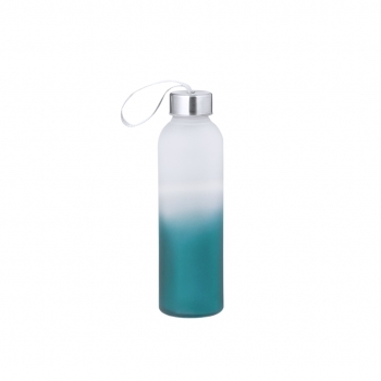 Bidón de cristal estilizado con acero inoxidable 500 ml