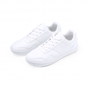 Zapatillas Parisix — poliéster / TPR blancas con cordones a juego, combinación estilo y durabilidad, tallas 36-46