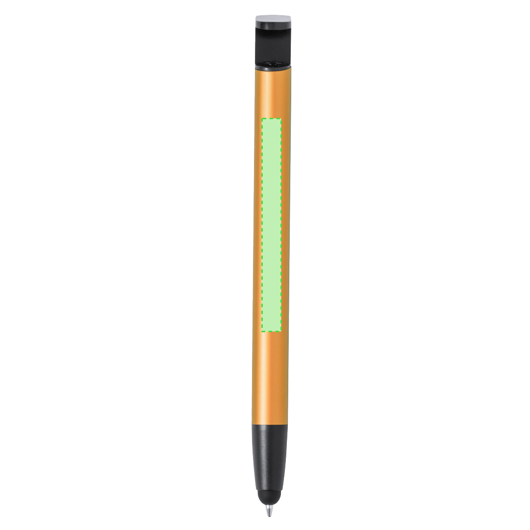 Bolígrafo soporte de aluminio de pulsador