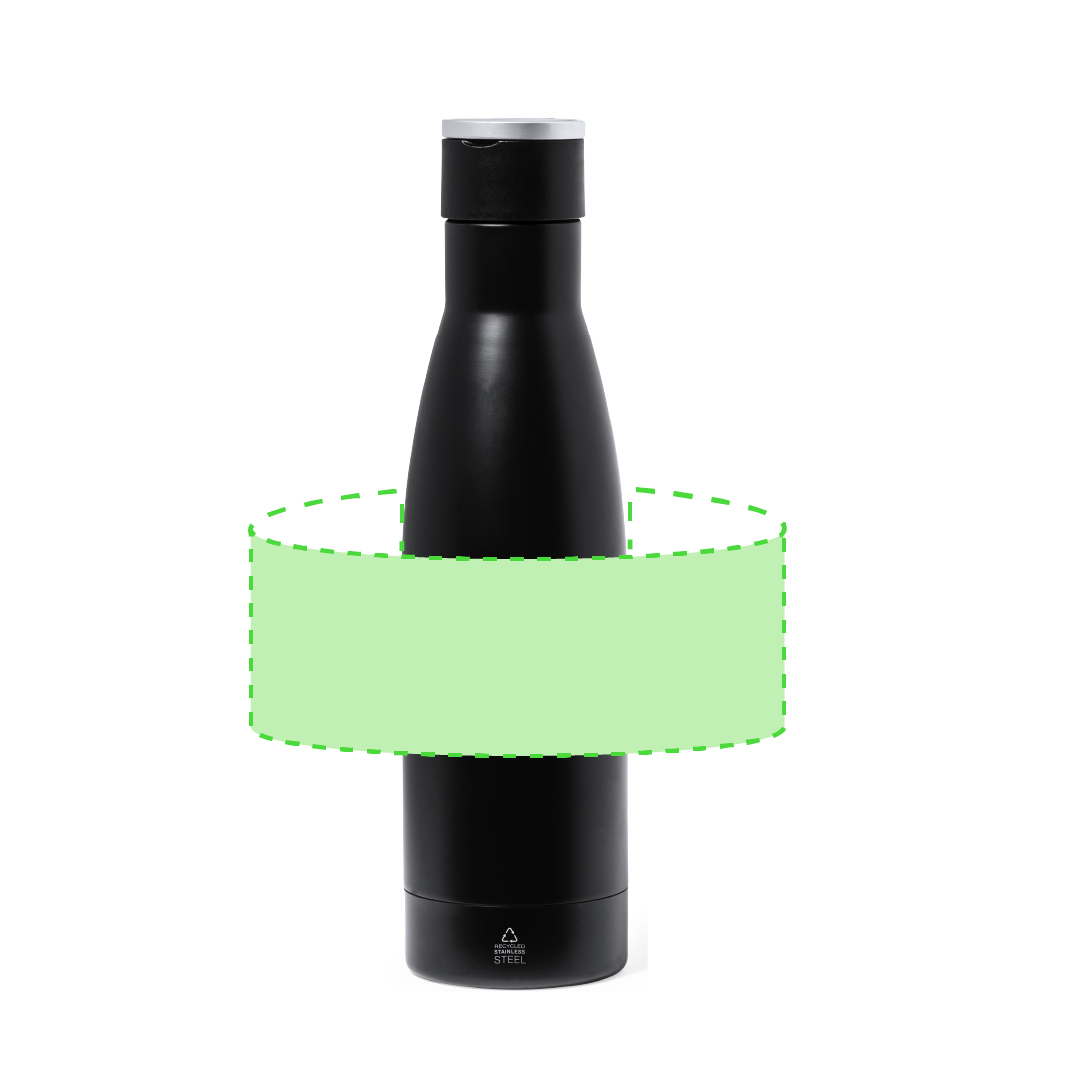 Set circular RCS con bidón térmico acero reciclado 500ml y bloc RPET 80 hojas