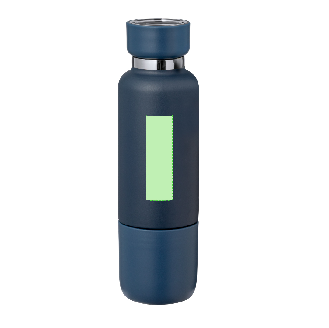 Bidón térmico explorador con vaso integrado y lanyard 500 ml