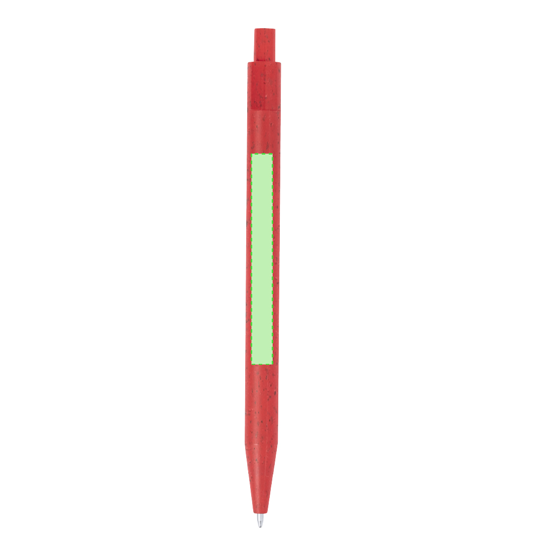 Bolígrafo de caña de trigo de pulsador compacto