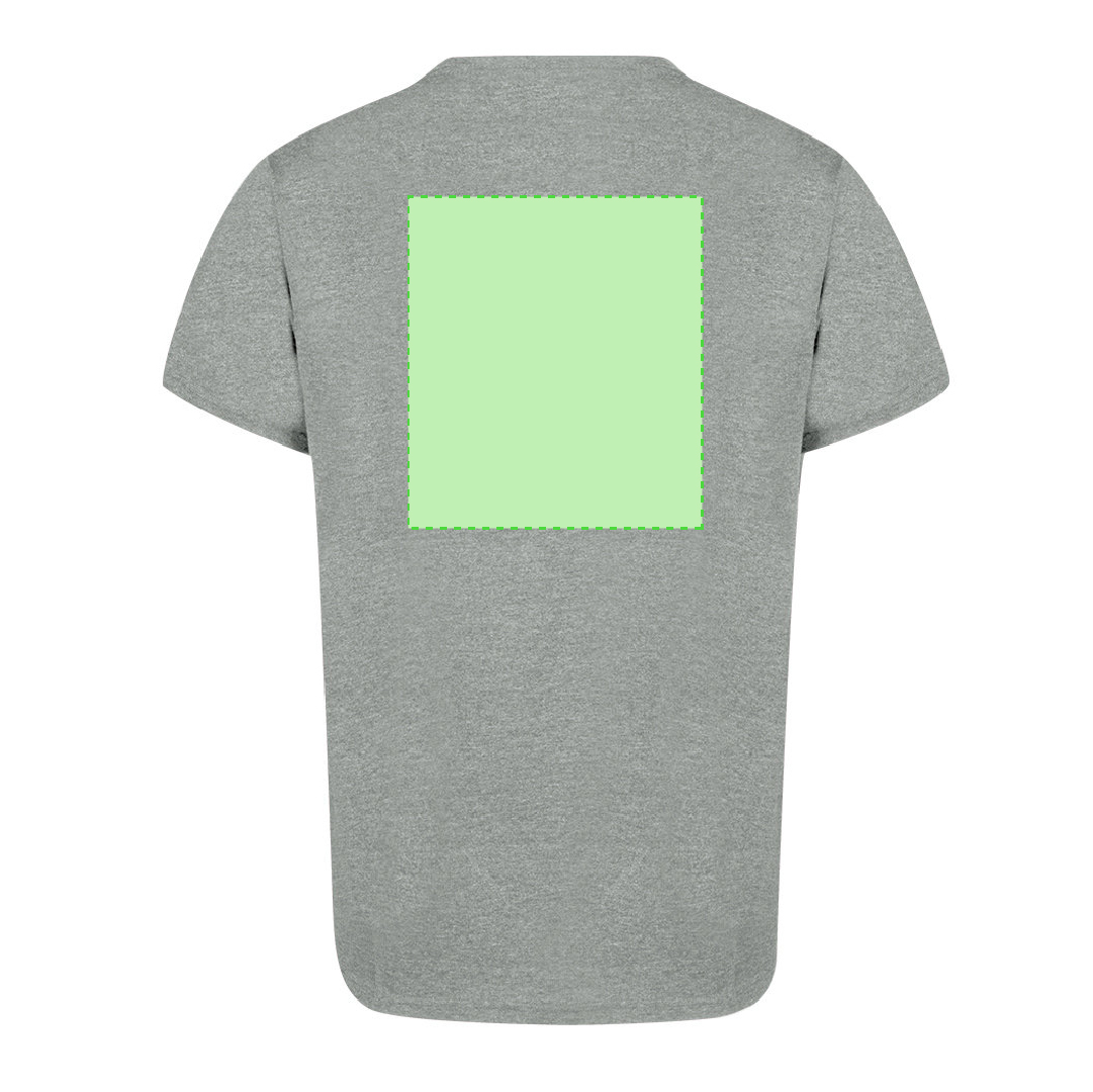 Camiseta Bandul adulto — 60% algodón reciclado / 40% poliéster RPET 150 g/m², Single Jersey con etiqueta de reciclado, tallas S-3XL