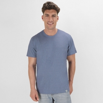 Camiseta Bandul adulto — 60% algodón reciclado / 40% poliéster RPET 150 g/m², Single Jersey con etiqueta de reciclado, tallas S-3XL