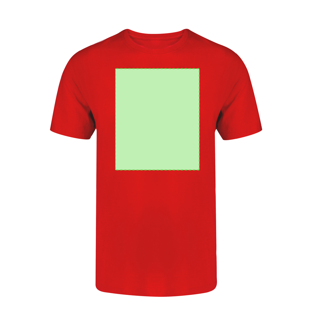 Camiseta Seiyo adulto en color — 100% algodón Ring Spun peinado 160 g/m², tejido tubular con cuello canalé 2x2 y doble costura