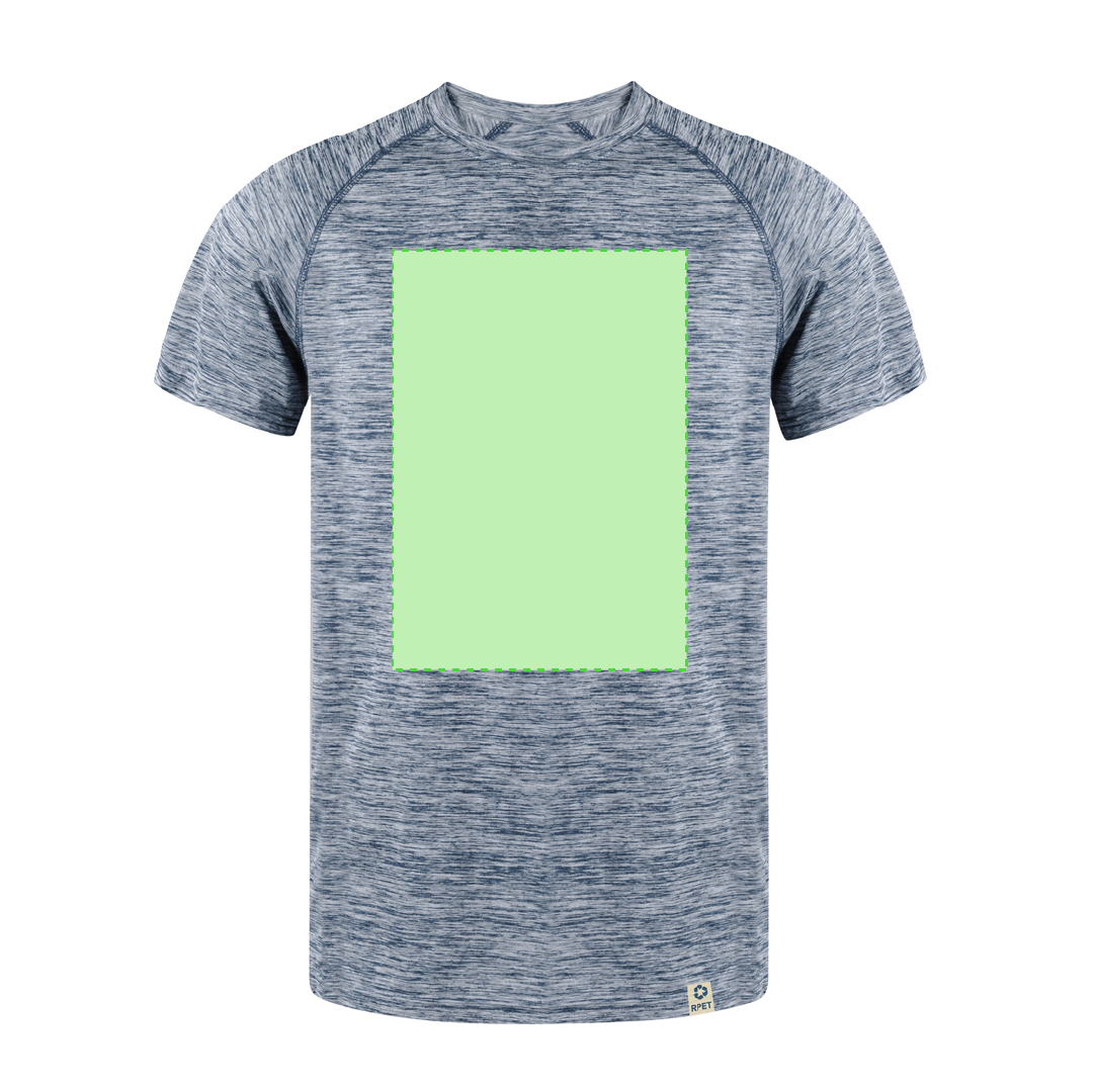 Camiseta técnica Tecnic Kassar adulto — poliéster RPET transpirable 135 g/m² con teñido Space Dye, manga ranglán y etiqueta RPET