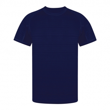 Camiseta técnica Tecnic Kannur adulto — poliéster 135 g/m² con diseño a rayas y microperforado en axilas y laterales, manga ranglán, S-XXL