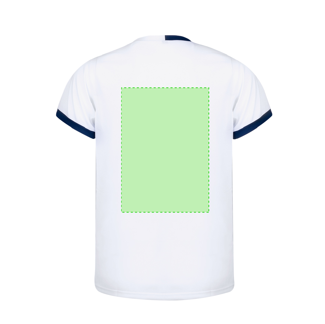 Camiseta técnica Tecnic Filmur adulto — poliéster transpirable 135 g/m² bicolor con detalles en contraste en mangas y cuello, tallas XS-XXL
