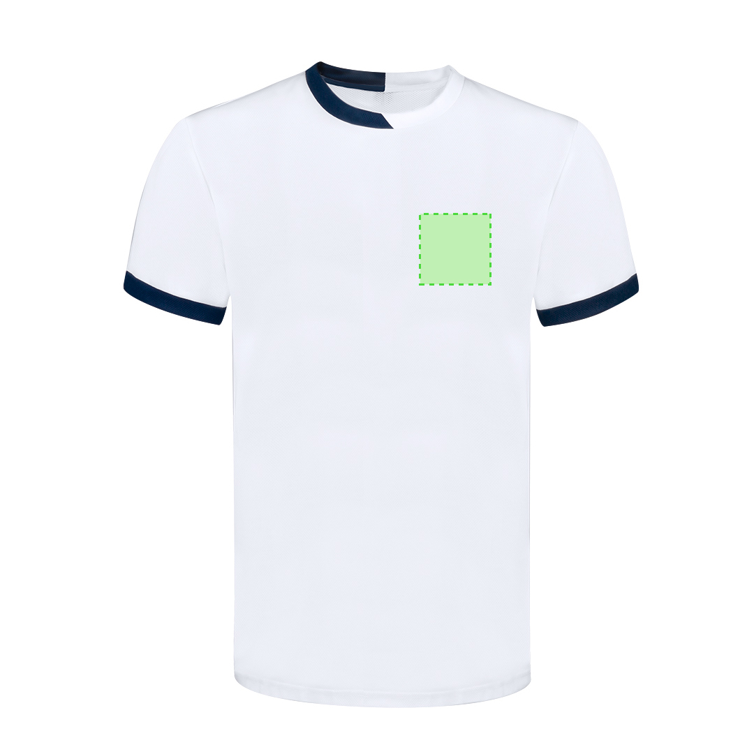 Camiseta técnica Tecnic Filmur adulto — poliéster transpirable 135 g/m² bicolor con detalles en contraste en mangas y cuello, tallas XS-XXL