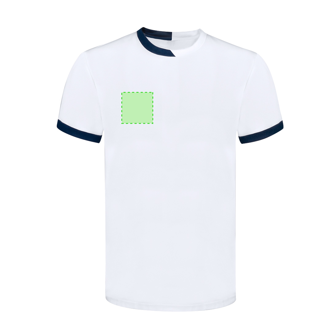 Camiseta técnica Tecnic Filmur adulto — poliéster transpirable 135 g/m² bicolor con detalles en contraste en mangas y cuello, tallas XS-XXL