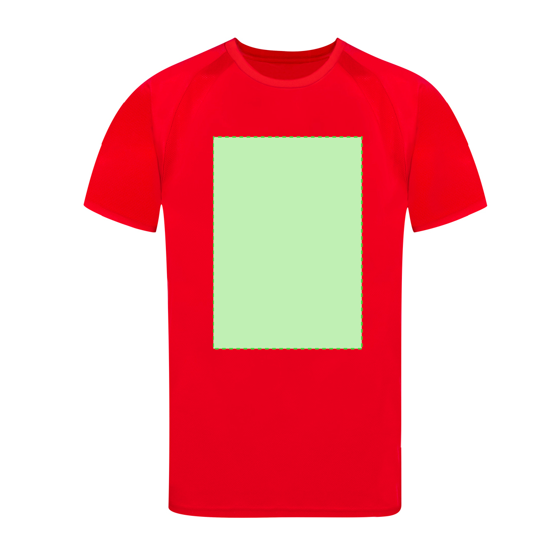 Camiseta técnica Tecnic Sappor adulto — poliéster transpirable 135 g/m² con manga ranglán y bandas microperforadas frontal y lateral, S-XXL