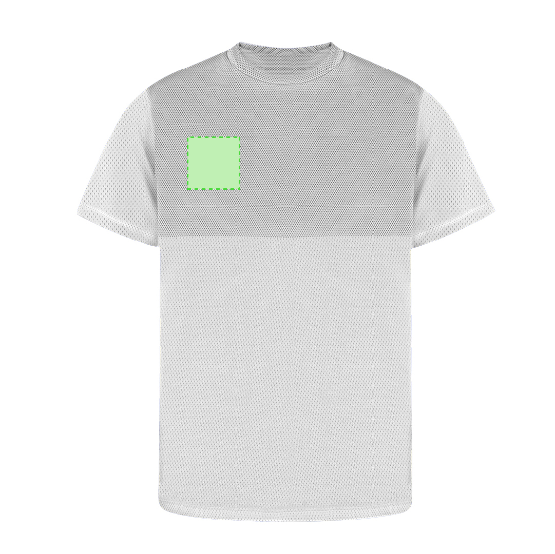Camiseta técnica Tecnic Ulken adulto — poliéster transpirable microperforado 140 g/m² con cambio tonal entre pecho y cuerpo, tallas XS-XXL