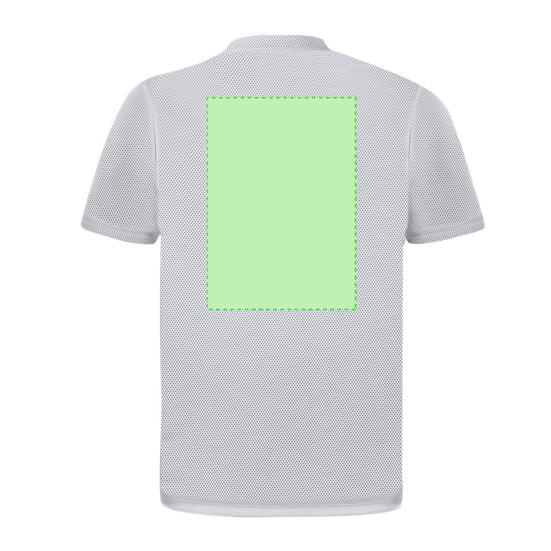Camiseta técnica Tecnic Ulken adulto — poliéster transpirable microperforado 140 g/m² con cambio tonal entre pecho y cuerpo, tallas XS-XXL