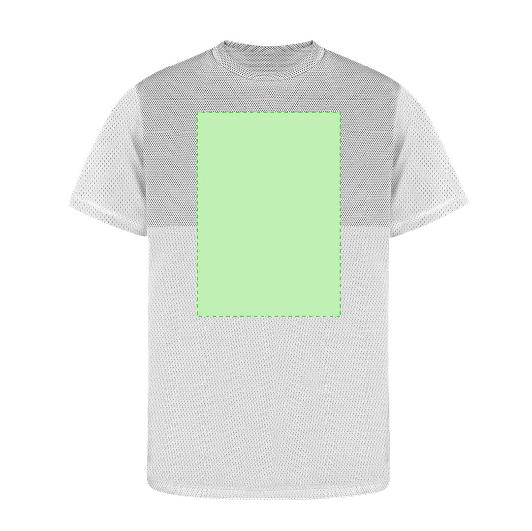 Camiseta técnica Tecnic Ulken adulto — poliéster transpirable microperforado 140 g/m² con cambio tonal entre pecho y cuerpo, tallas XS-XXL
