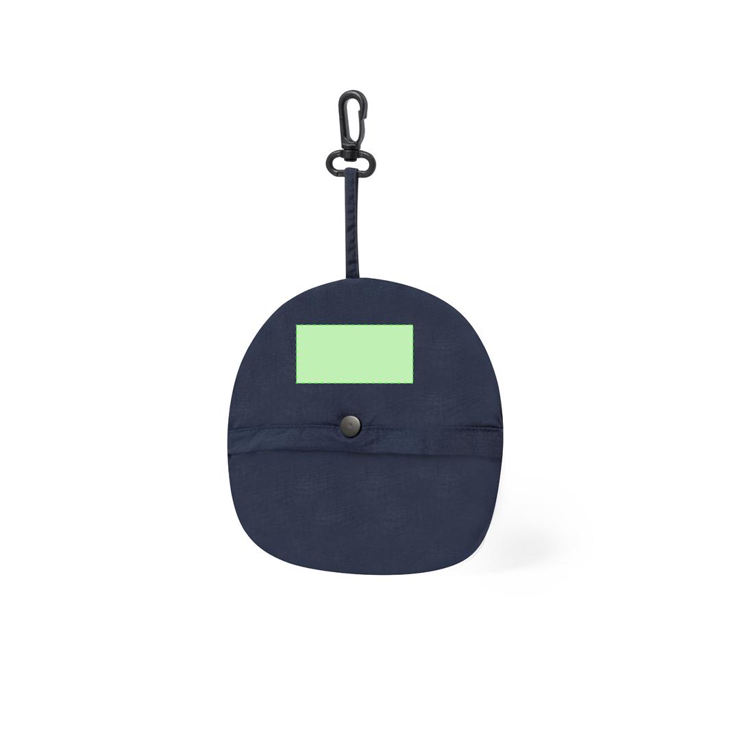 Gorro bob plegable de microfibra con cintas ajustables para cabeza y cuello y mosquetón de plástico