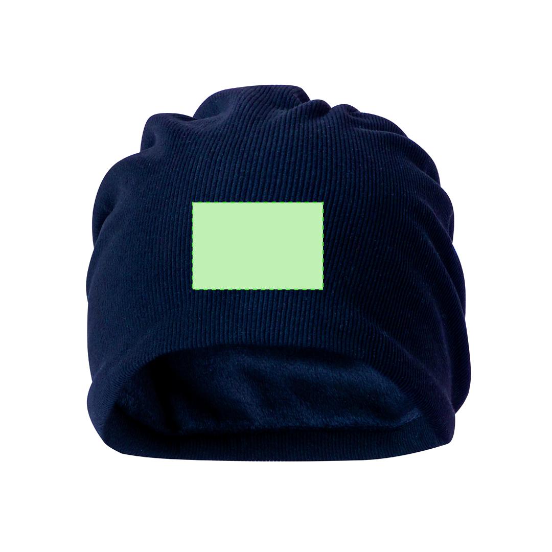 Gorro de alta calidad con exterior de poliéster canalé e interior de micropolar suave y cálido