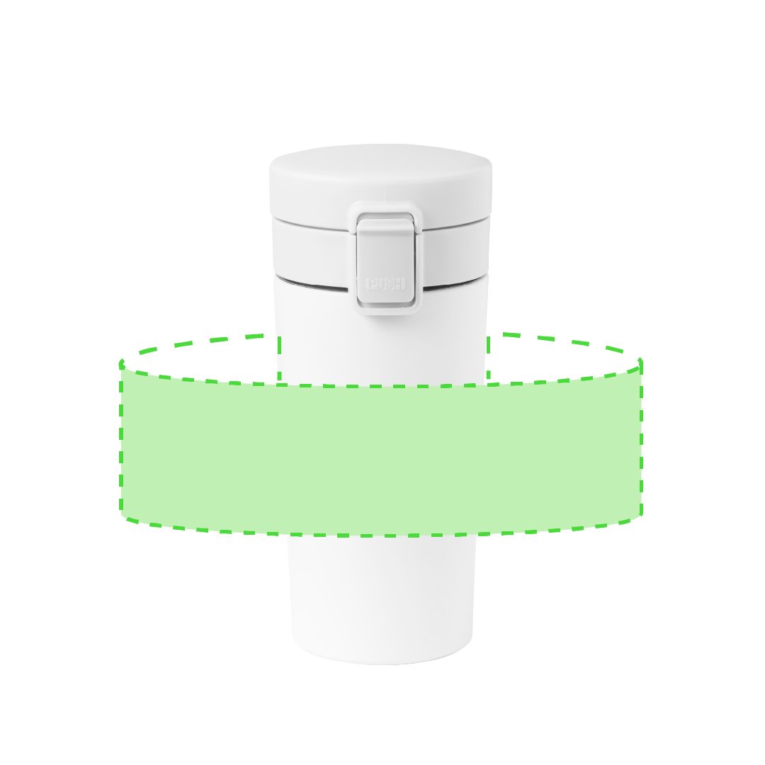 Vaso térmico de acero inoxidable formato medio-alto 380 ml
