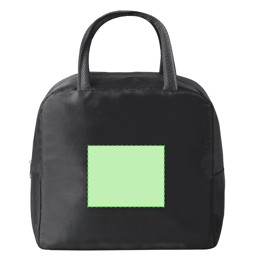 Nevera de poliéster 210D con interior de aluminio, base reforzada y asas — bolsa reciclada