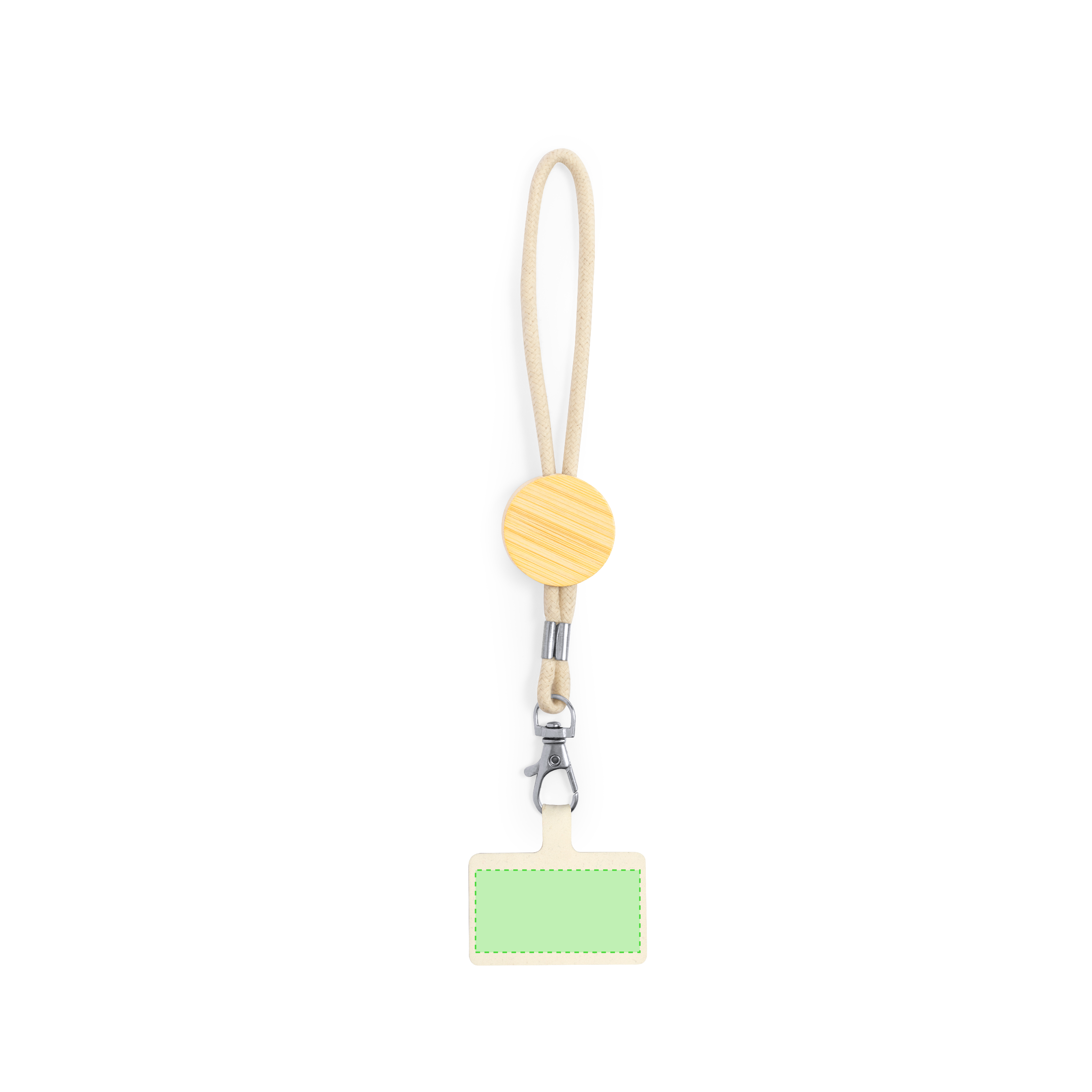 Pulsera porta-móvil sostenible de algodón y bambú