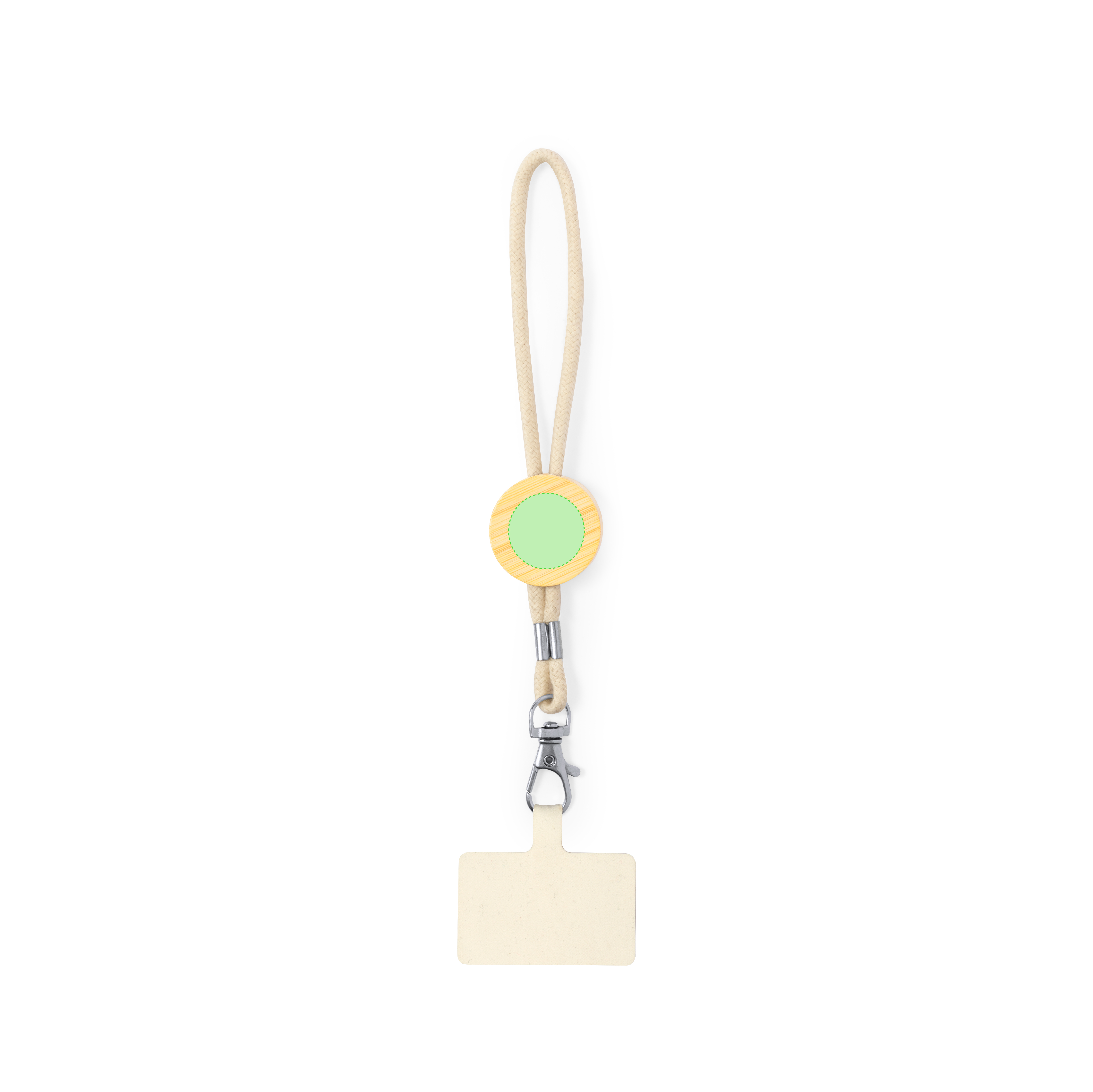 Pulsera porta-móvil sostenible de algodón y bambú