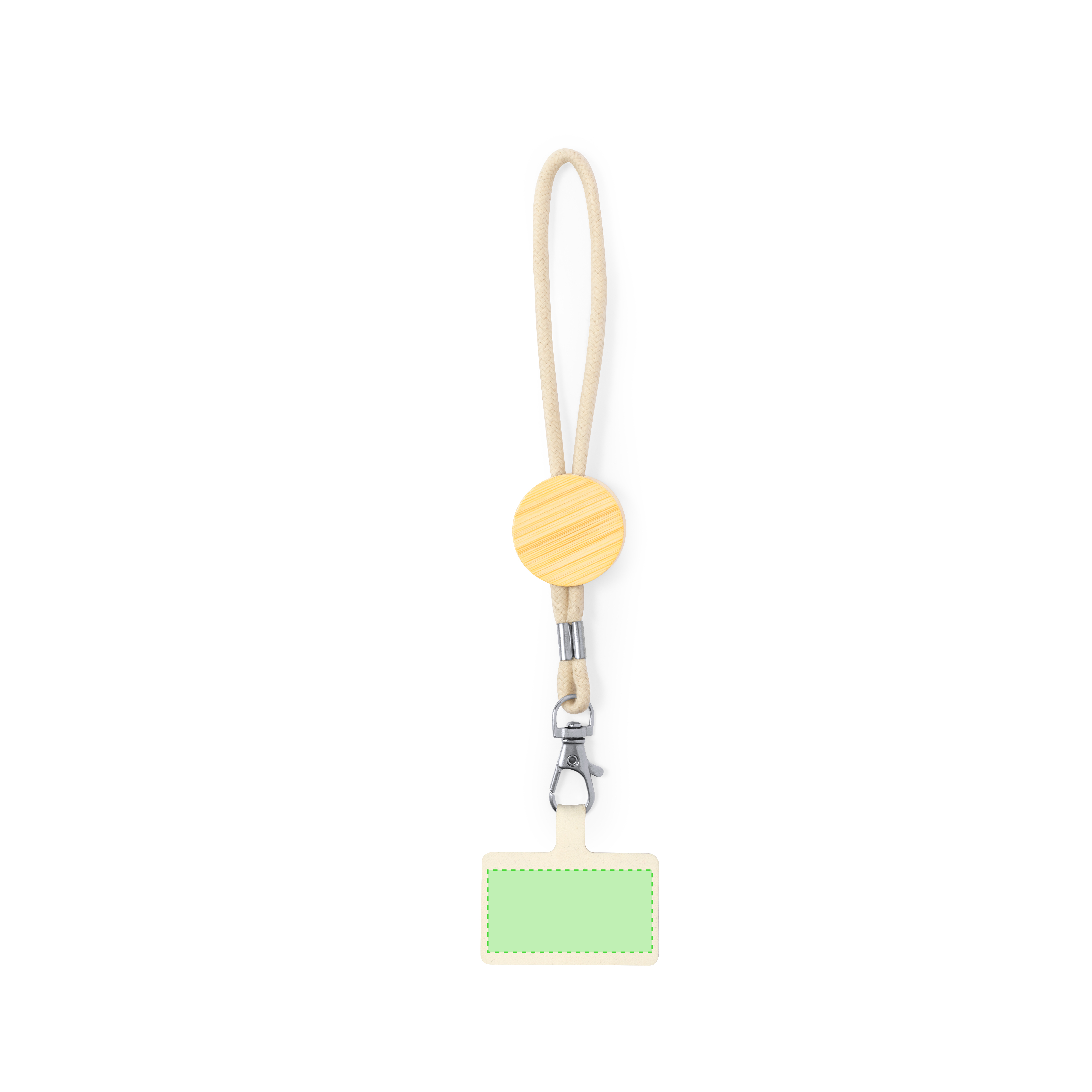 Pulsera porta-móvil sostenible de algodón y bambú