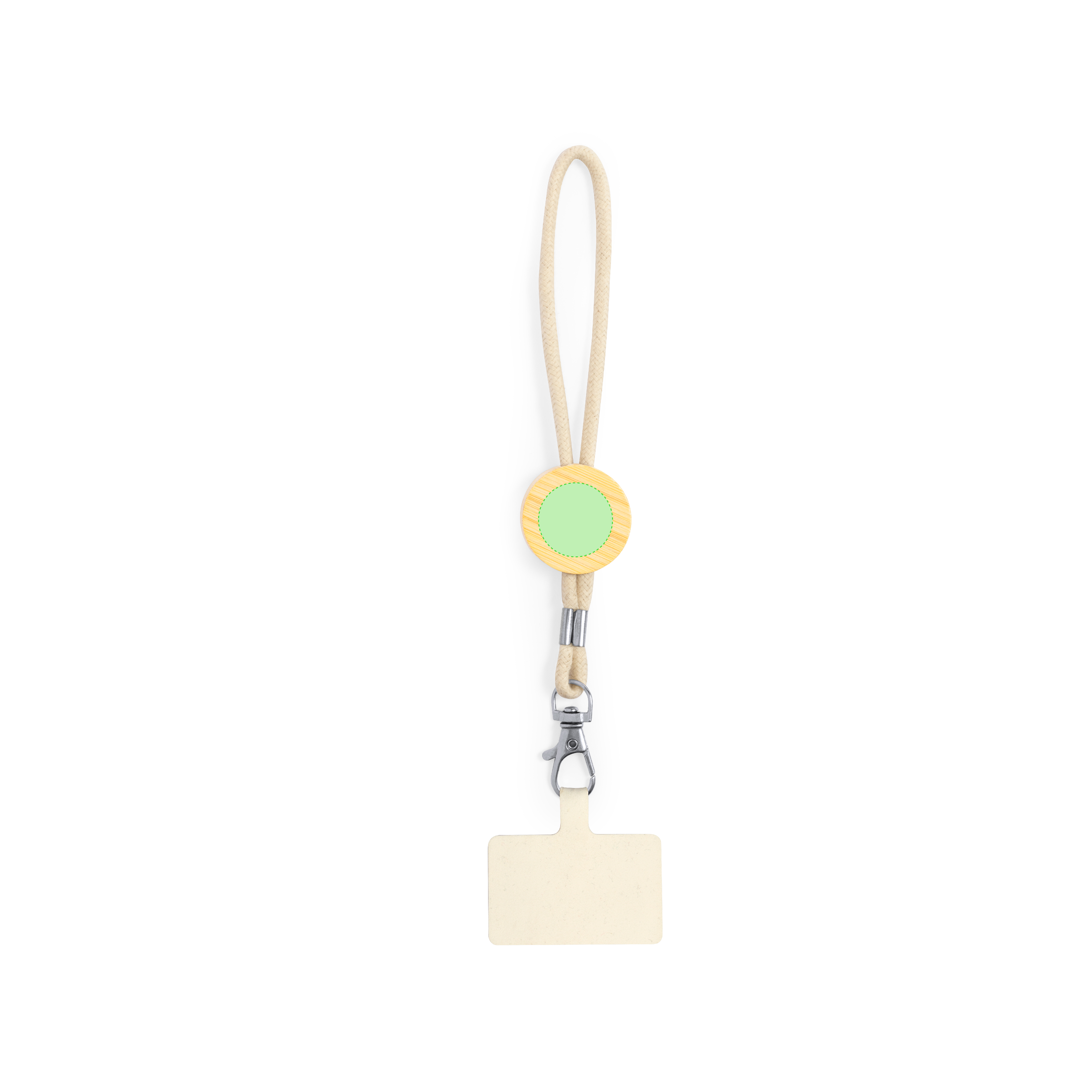Pulsera porta-móvil sostenible de algodón y bambú