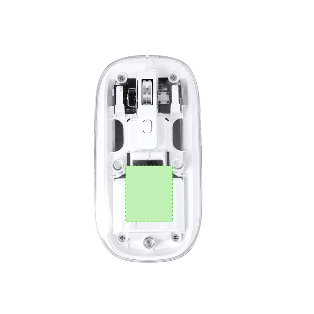 Ratón inalámbrico compacto con batería recargable de 300 mAh y DPI ajustable