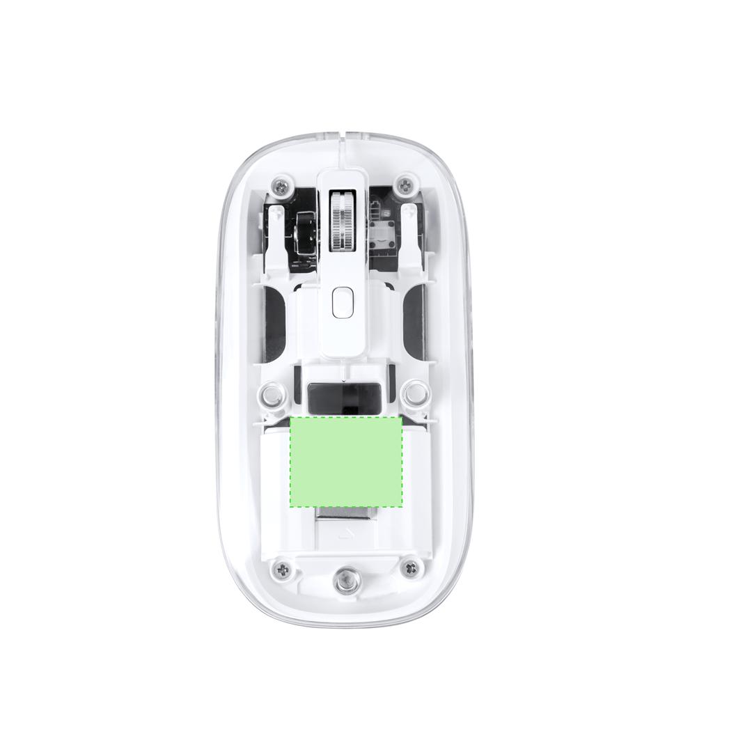 Ratón inalámbrico compacto con batería recargable de 300 mAh y DPI ajustable