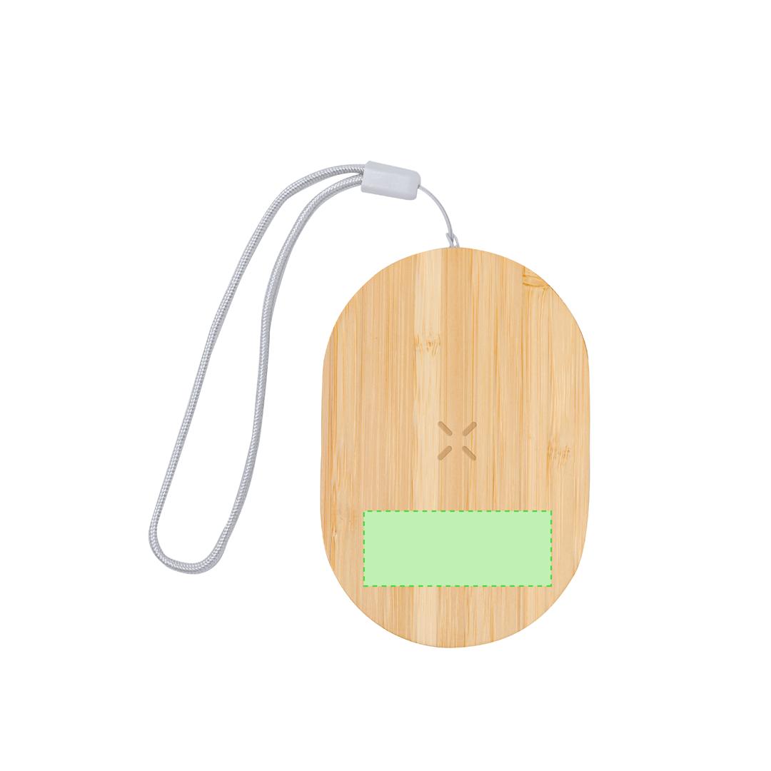 Cargador inalámbrico de bambú 15W con set completo de cables cargadores incluido