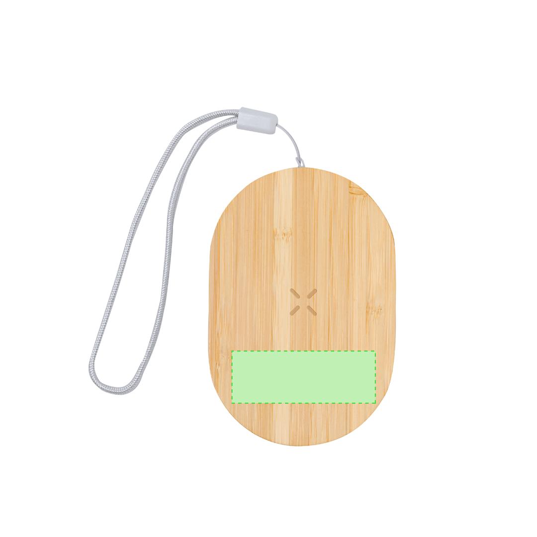 Cargador inalámbrico de bambú 15W con set completo de cables cargadores incluido