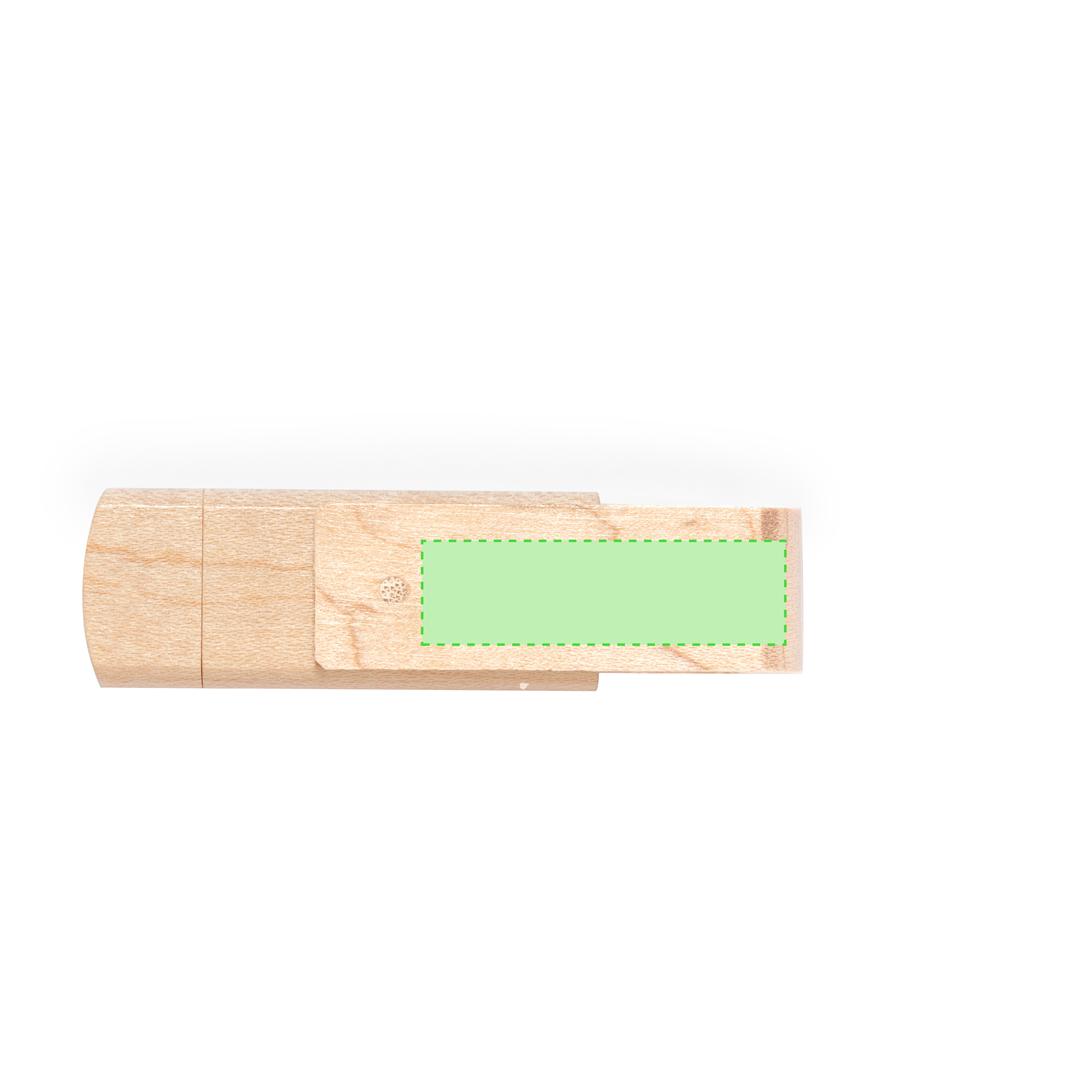 Memoria USB Tipo-C de 16GB en acabado de madera natural