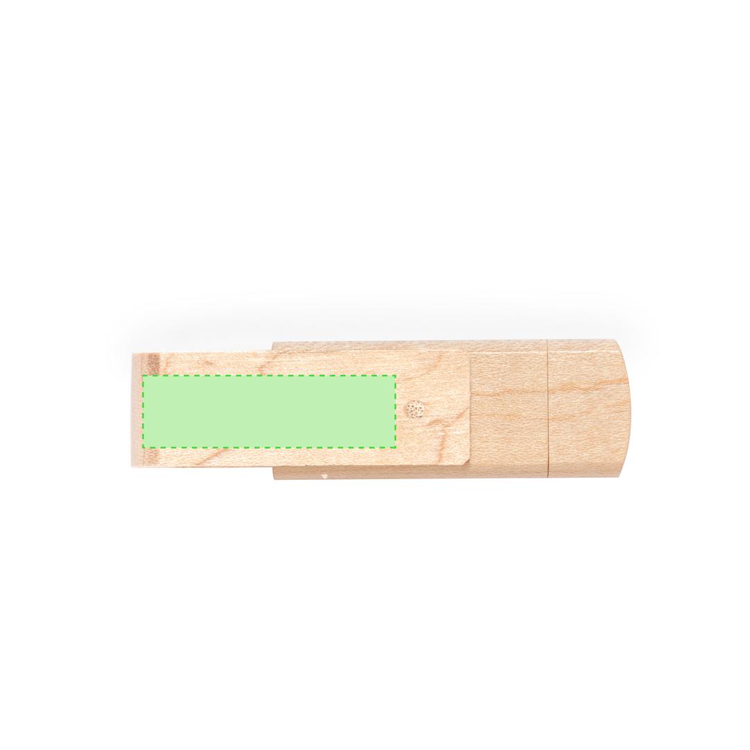 Memoria USB Tipo-C de 16GB en acabado de madera natural