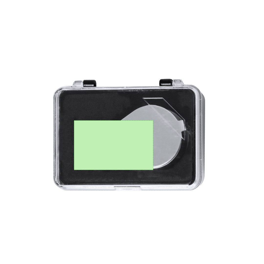 Lupa plegable de metal 30 aumentos con 2 LEDs integrados y pilas incluidas