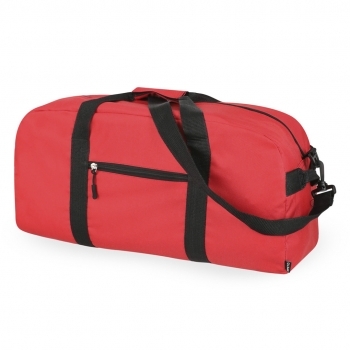 Bolso de RPET 600D con asas reforzadas, empuñadura acolchada, bandolera de doble mosquetón