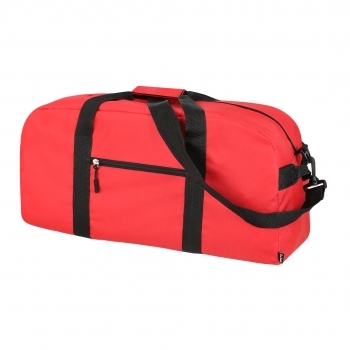 Bolso de RPET 600D con asas reforzadas, empuñadura acolchada, bandolera de doble mosquetón