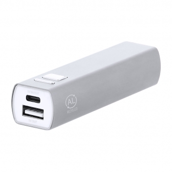 Powerbank de Aluminio Reciclado de 2600 mAh