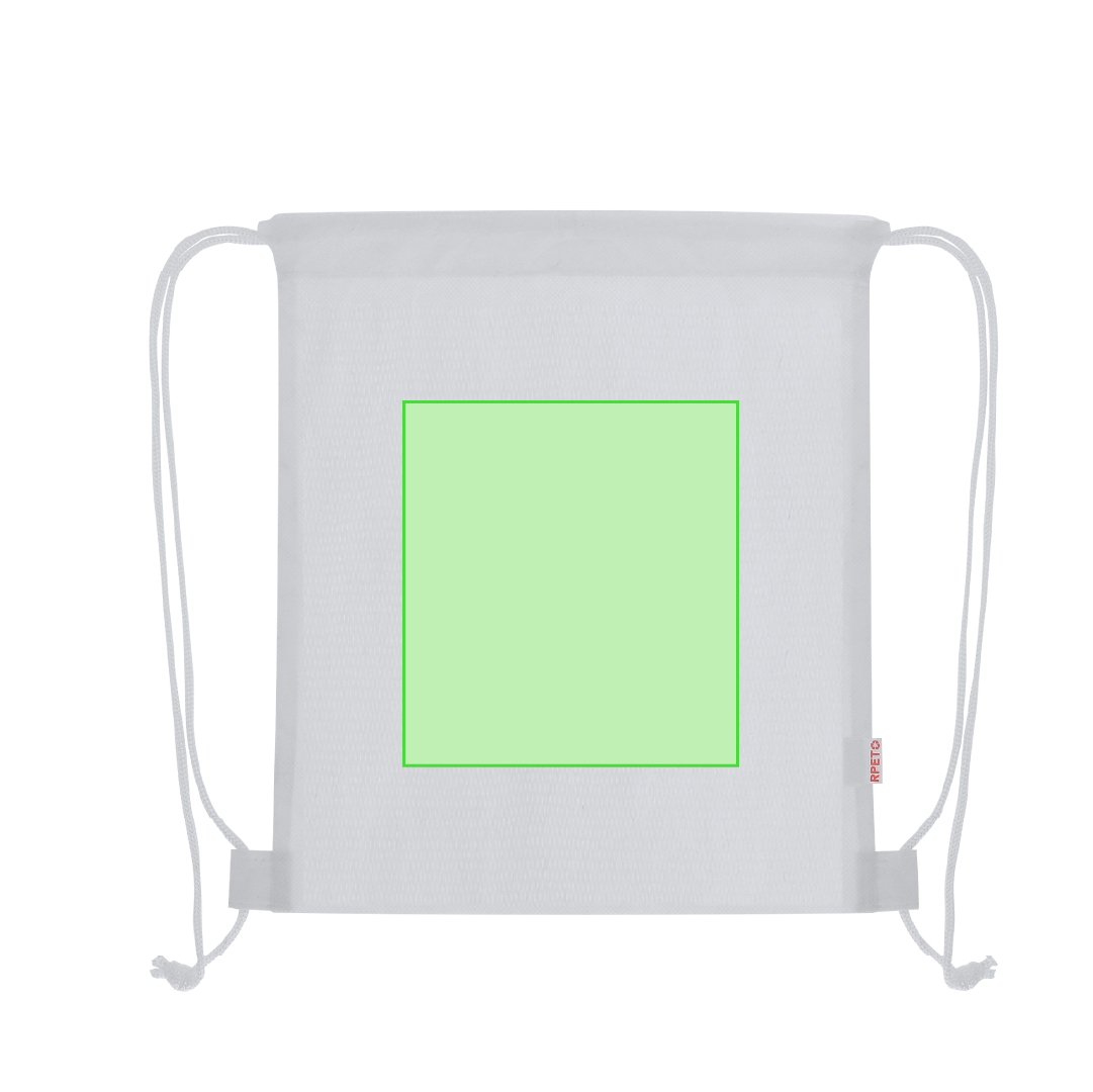 Mochila infantil navideña para colorear Taky — non-woven RPET con diseño navideño, 4 ceras incluidas, cuerdas autocierre