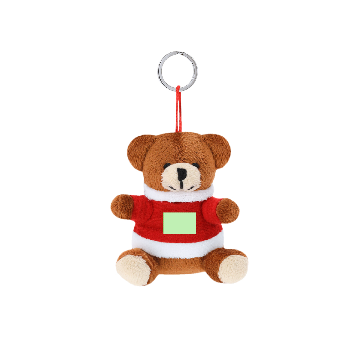 Llavero peluche navideño Cardix — 3 diseños (Reno, Muñeco de Nieve, Oso), poliéster suave