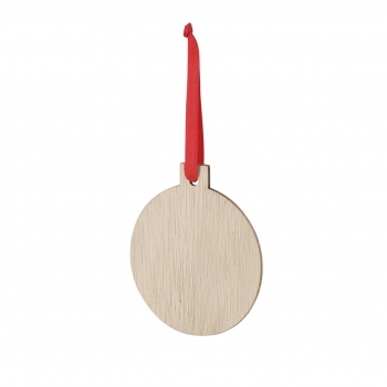 Adorno navideño sublimación Clixar de madera — 3 diseños (Gorro Papá Noel, Árbol, Bola), lazo rojo, diseñado especialmente para sublimación