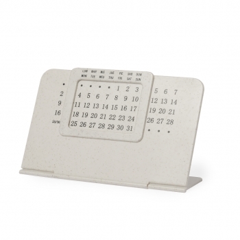 Calendario perpetuo de caña de trigo con cubos giratorios