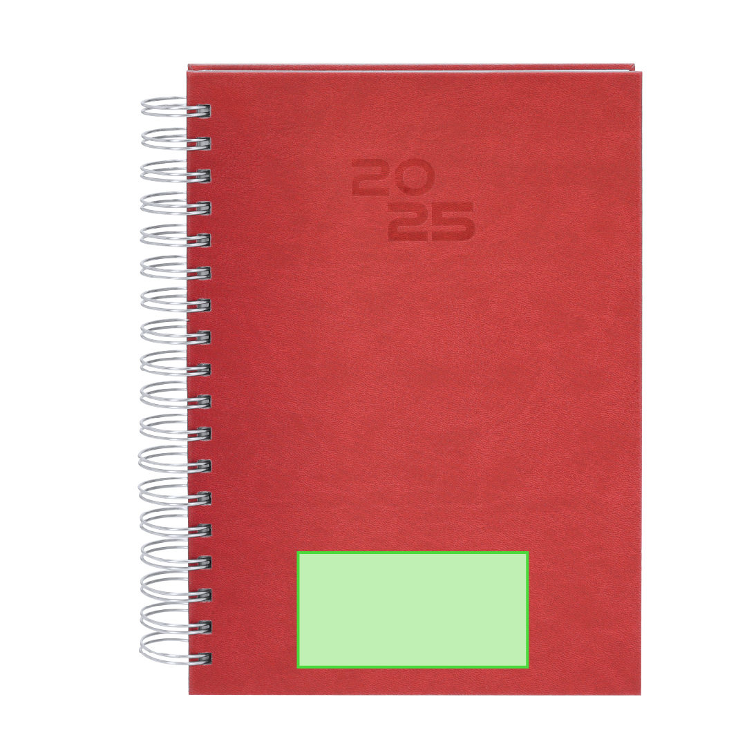 Agenda profesional de polipiel con página por día y estuche regalo