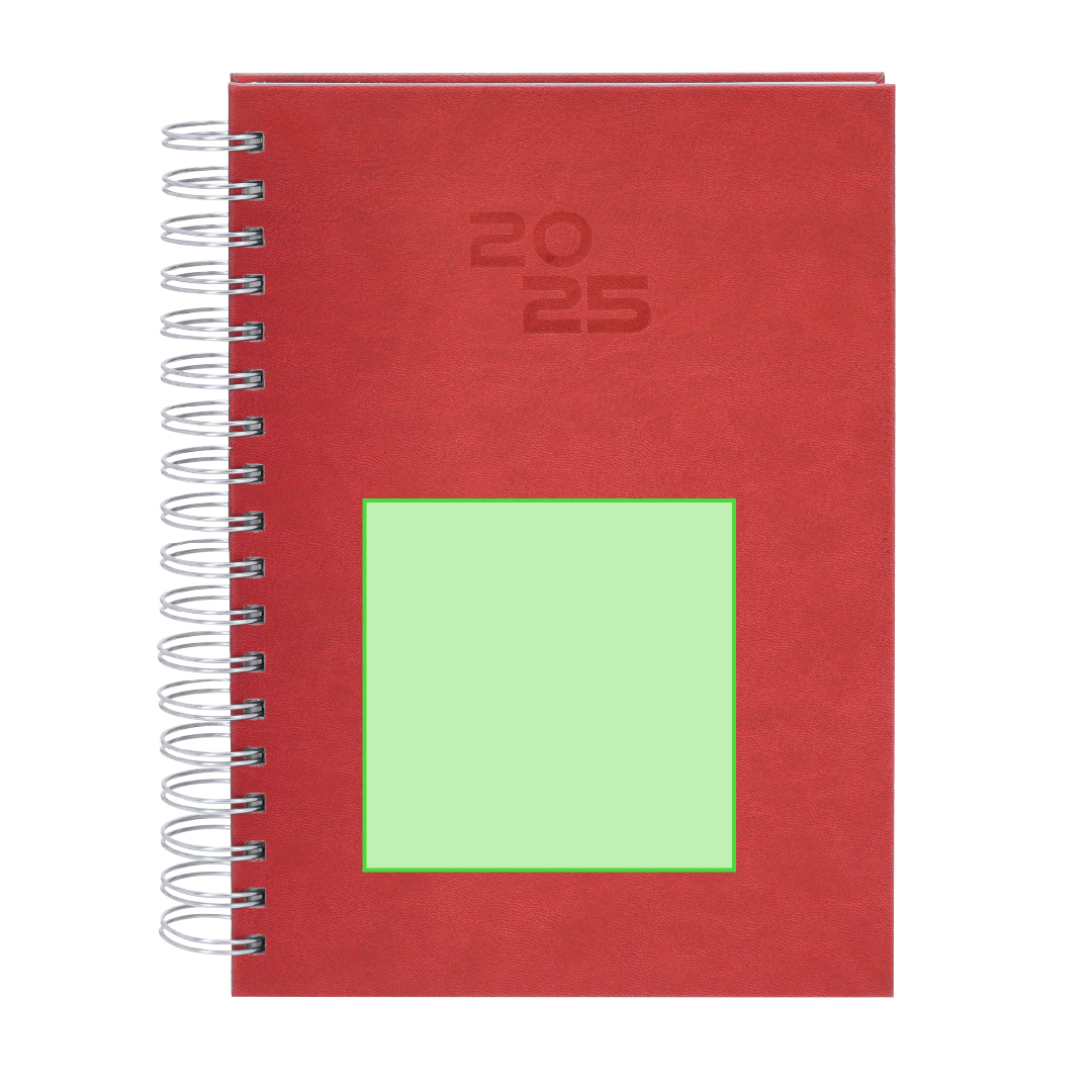 Agenda profesional de polipiel con página por día y estuche regalo