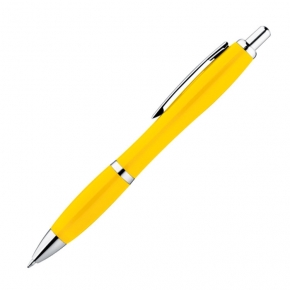 Bolígrafo plástico multicolor con clip metálico