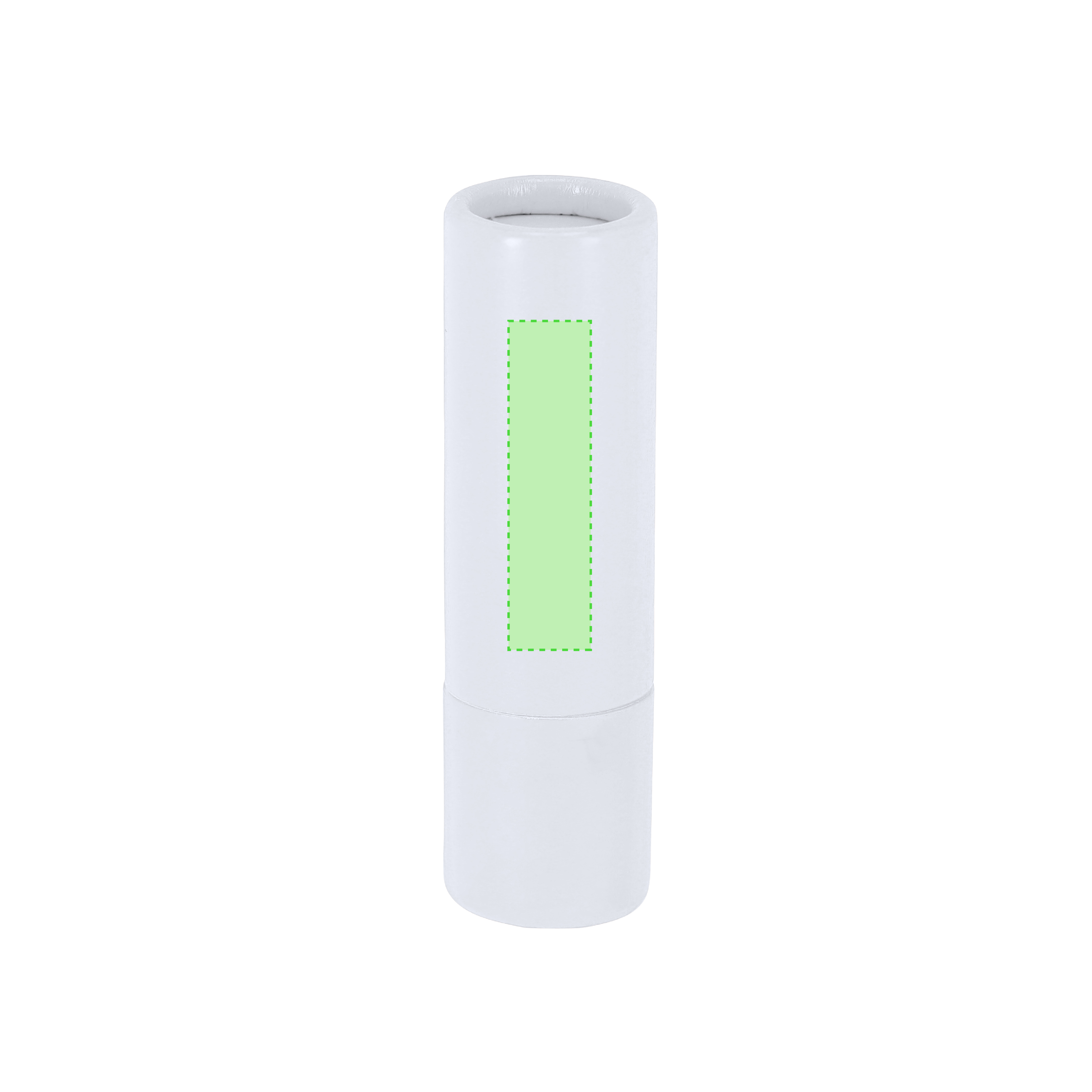 Bálsamo labial SPF15 de cartón reciclado FSC con aroma vainilla certificado