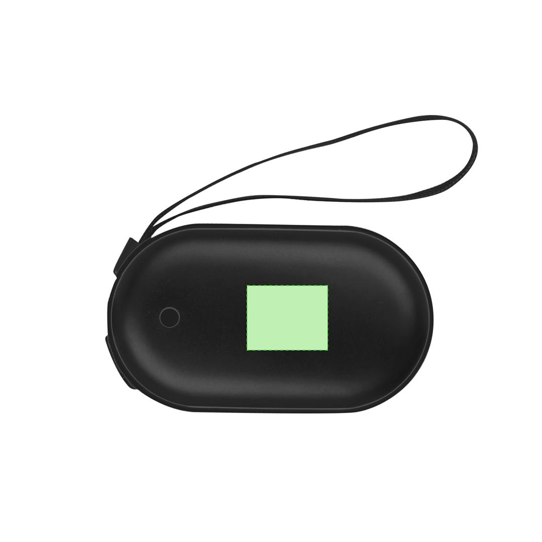 Powerbank calentador de manos de aluminio con 3 posiciones de temperatura y 4000 mAh