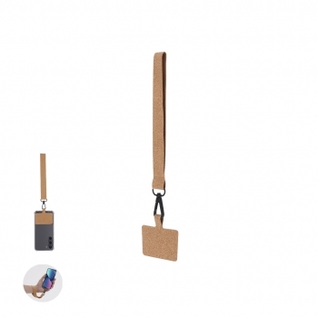 Pulsera de seguridad para móvil fabricada en corcho natural